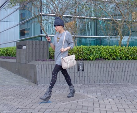 Hussein Chalayan top; V50@Valeria Fazekas hat; Zara stockings; Hogan Script Bag; Balenciaga ankle boots