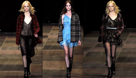 California Grunge是Hedi在FW13系列的其中一個主要靈感,美式 grunge look格仔恤衫襯fancy的cocktail dress,你又覺得如何?