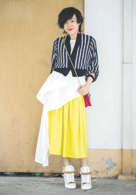 Look4: TOGA ARCHIEVES knit KENZO white long top 1313@TAOBAO skirt VALENTINO bag GIUSEPPE ZANOTTI DESIGN sneakers